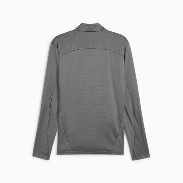 Chamarra de entrenamiento Rayados para hombre, Flat Medium Gray-PUMA Silver, large-MEX