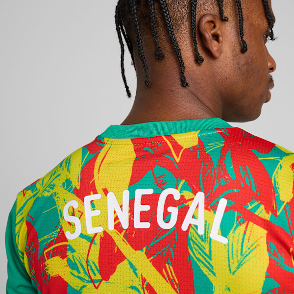 Senegal 2025 Pre-match Jersey Men, Sport Green-Faster Yellow-PUMA Red, large-ZAF