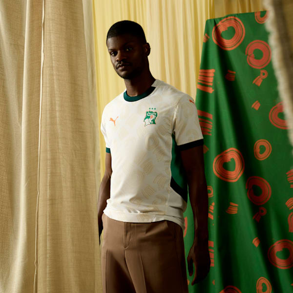 Côte d'Ivoire 2025 Away Jersey Men, PUMA White-Dark Myrtle, large-MEX