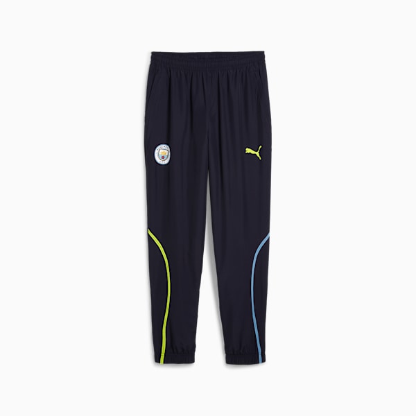 Pantalones pre-partido Manchester City para hombre, New Navy-Yellow Glow, large-ARG