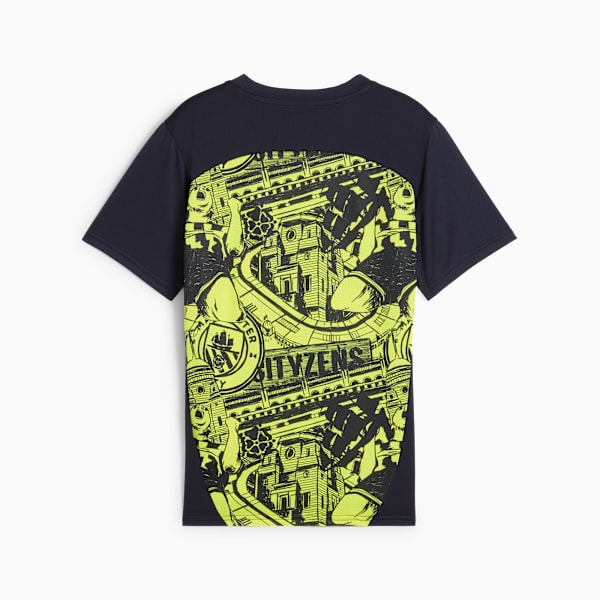 Camisa Pré-Jogo Manchester City Juvenil, Preto e Amarelo, large-BRA