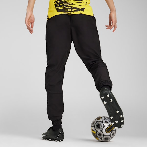 Pantalones pre-partido Borussia Dortmund para hombre, PUMA Black-Faster Yellow, large-ARG