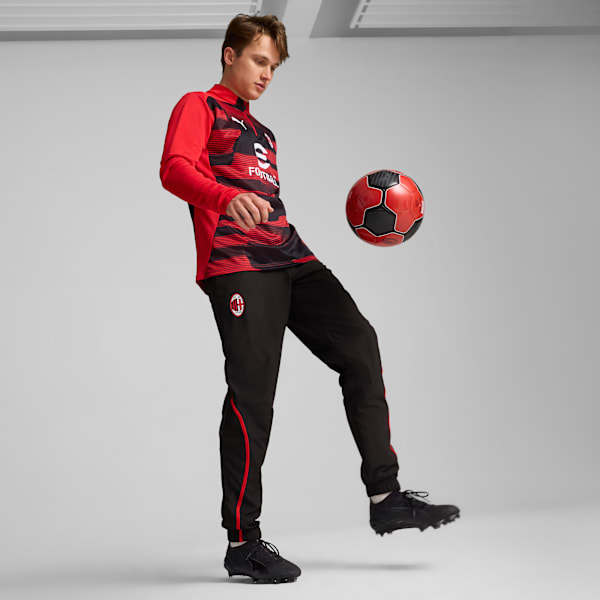 Pantalones pre-partido AC Milan para hombre, PUMA Black-For All Time Red, large-ARG