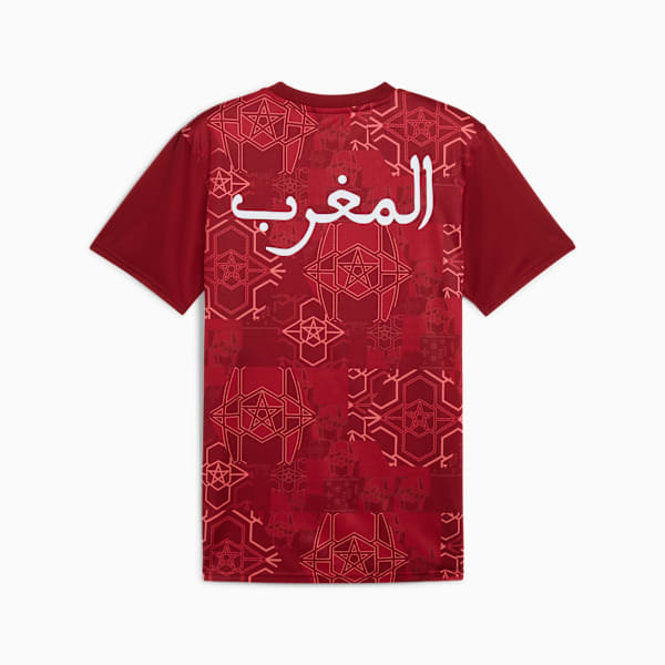 Morocco Pre-match Jersey Men, Intense Red-Archive Green, large-ZAF