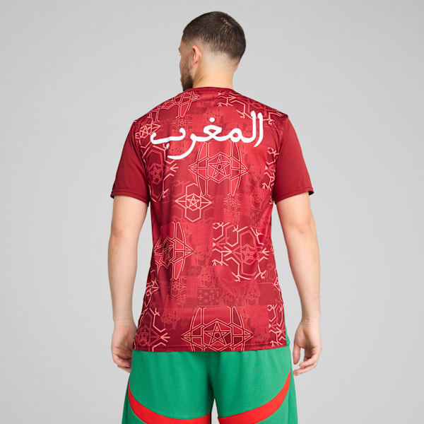 Morocco Pre-match Jersey Men, Intense Red-Archive Green, large-ZAF