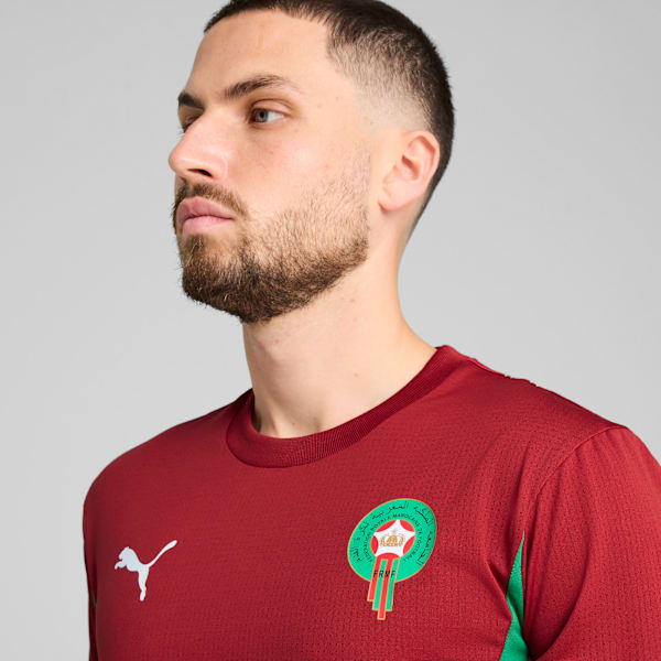 Morocco Pre-match Jersey Men, Intense Red-Archive Green, large-ZAF