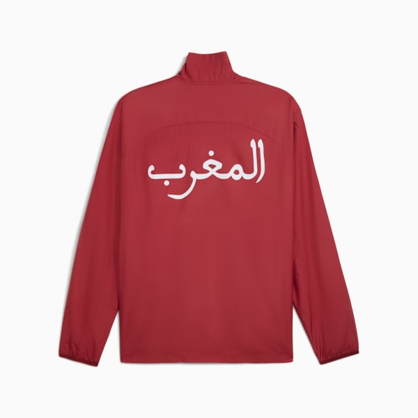 Morocco Pre-match Woven Jacket Men, Intense Red-Archive Green, large-ZAF