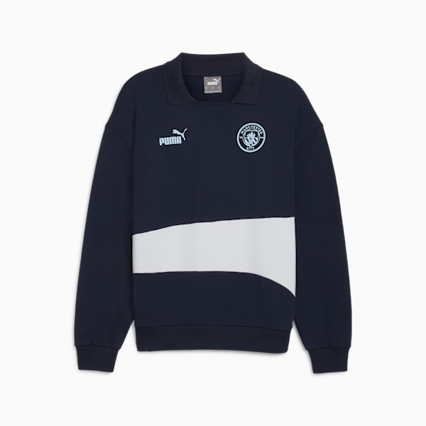 Buzo de entrenamiento Manchester City ftblCULTURE+ para hombre, Club Navy-Silver Mist, large-ARG