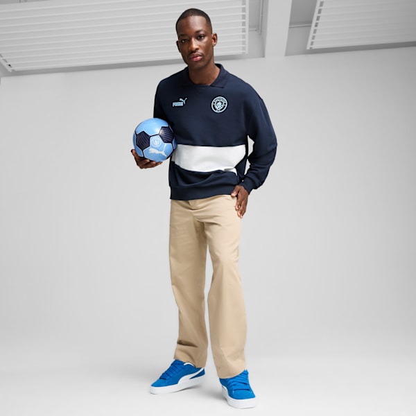 Buzo de entrenamiento Manchester City ftblCULTURE+ para hombre, Club Navy-Silver Mist, large-ARG