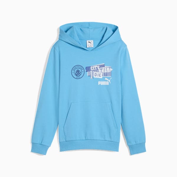 Buzo con capucha Manchester City ftblNRGY Jr unisex, Team Light Blue, large-ARG