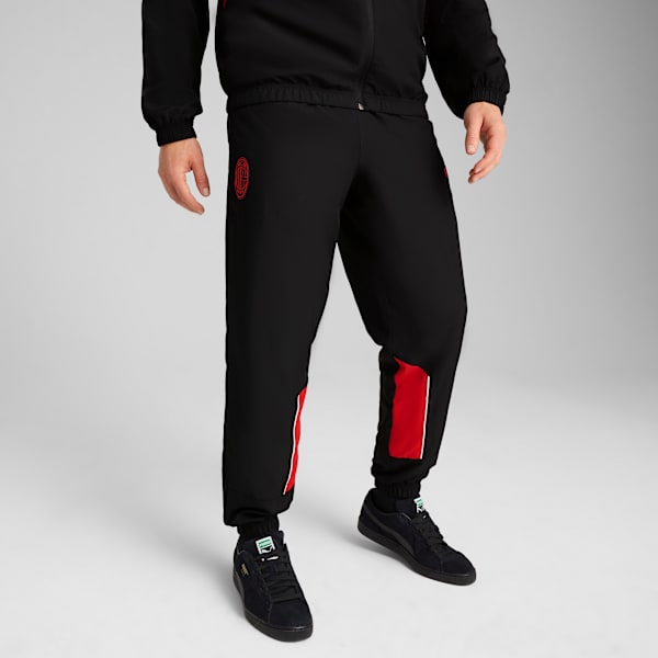 Pants holgado AC Milan ftblARCHIVE para hombre, PUMA Black-For All Time Red, large-MEX