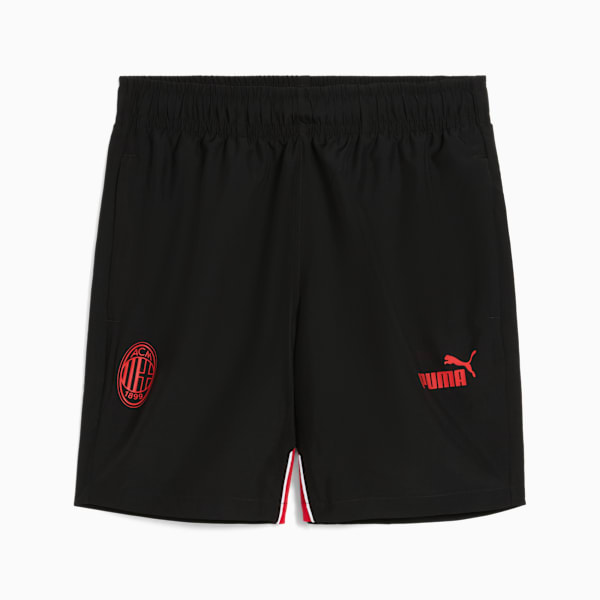 Shorts AC Milan ftblARCHIVE para hombre, PUMA Black-For All Time Red, large-MEX