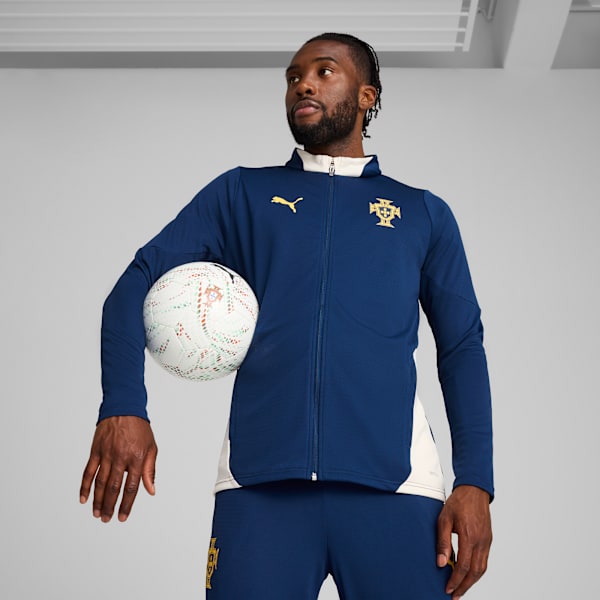Portugal Training Jacket Men, Persian Blue-Sugared Almond, large-ZAF