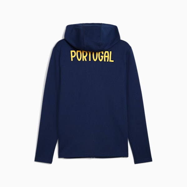 Campera con capucha y cierre Portugal Casuals para hombre, Persian Blue-Sunny Yellow, large-ARG