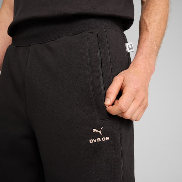 Pantalón del Borussia Dortmund MMQ T7 para hombre, PUMA Black-Granola, large-ARG