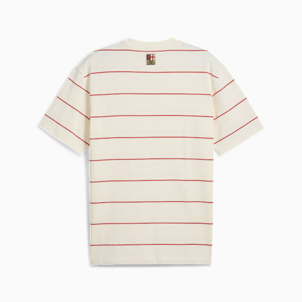 Remera de rayas AC Milan MMQ para hombre, Warm White-Club Red, large-ARG