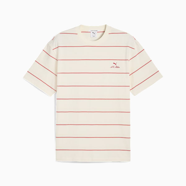 AC Milan MMQ Striped Tee Men, Warm White-Club Red, large-ZAF