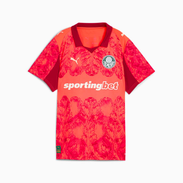 Camisa KIDSUPER x PALMEIRAS Torcedora Feminina, Vermelho, large-BRA
