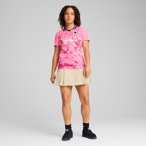 KIDSUPER x CF MONTERREY Jersey Women, Fast Pink-PUMA White, large-MEX