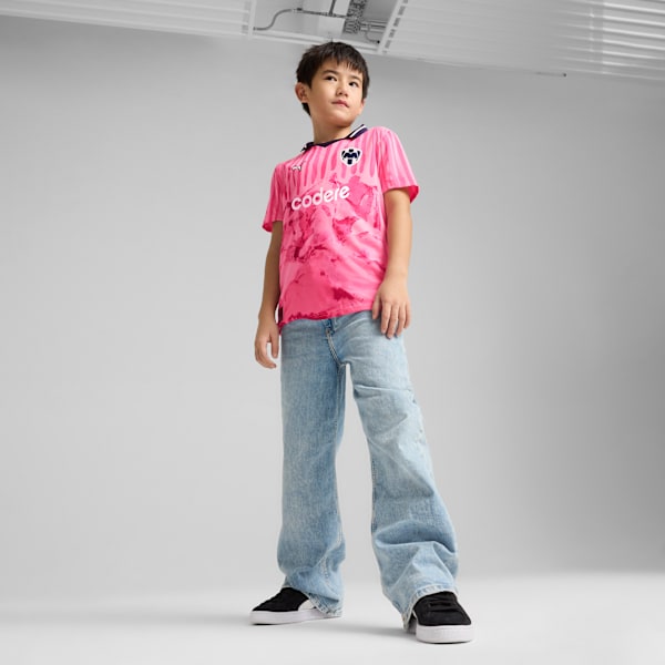 KIDSUPER x CF MONTERREY Jersey Youth, Fast Pink-PUMA White, large-MEX