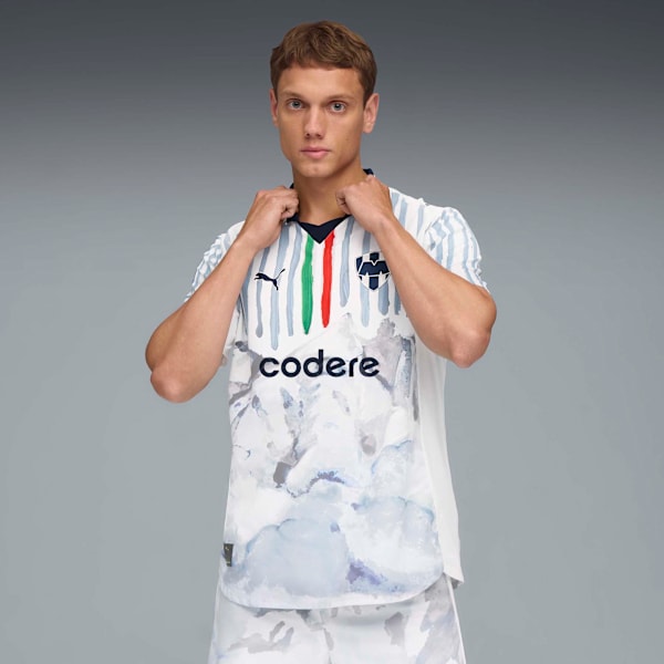 Jersey Authentic Promo KIDSUPER x CF MONTERREY para hombre con caja, PUMA White-Deep Navy, large-MEX