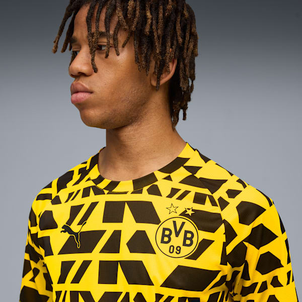 Borussia Dortmund Pre-match Jersey Men, Faster Yellow-PUMA Black, large-ZAF