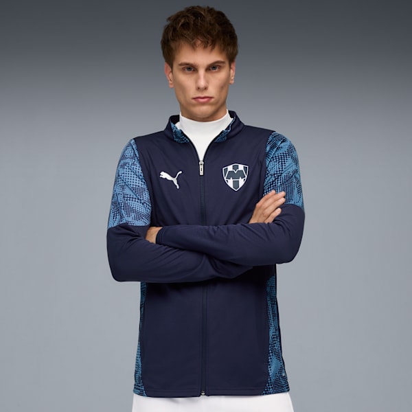 CF Monterrey Training Jacket Men, PUMA Navy-PUMA Silver, large-MEX