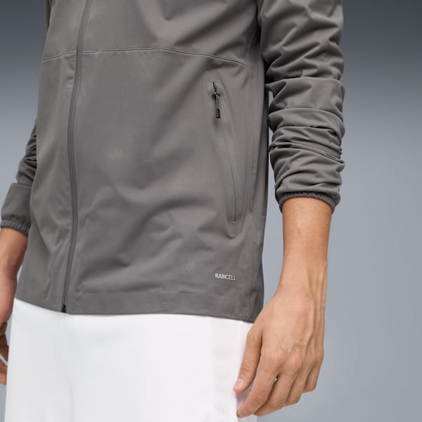 CF Monterrey Training Rain Jacket Men, Flat Medium Gray-Puma Silver, large-MEX