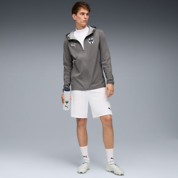 CF Monterrey Training Rain Jacket Men, Flat Medium Gray-Puma Silver, large-MEX