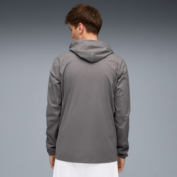 CF Monterrey Training Rain Jacket Men, Flat Medium Gray-Puma Silver, large-MEX