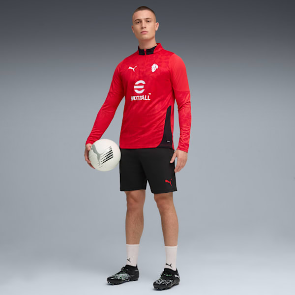 Buzo de entrenamiento zip 1/4 AC Milan 25/26 para hombre, For All Time Red-PUMA Black, large-ARG