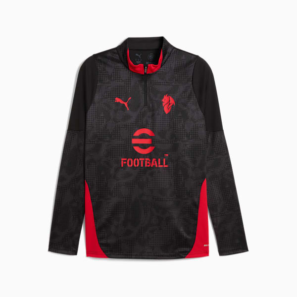 Buzo de entrenamiento zip 1/4 AC Milan 25/26 para hombre, PUMA Black-For All Time Red, large-ARG