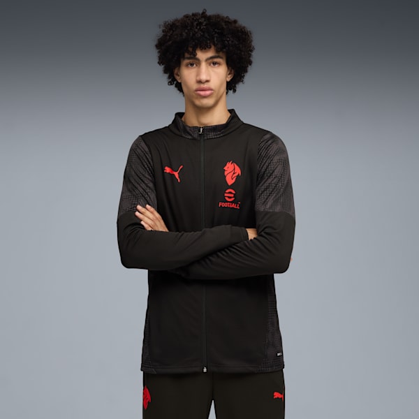 Campera de entrenamiento AC Milan 25/26 para hombre, PUMA Black-For All Time Red, large-ARG