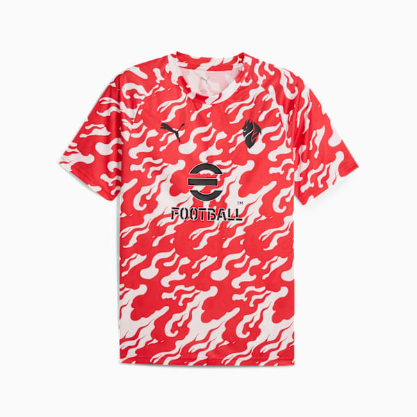 Camiseta pre-partido AC Milan 25/26 para hombre, PUMA White-For All Time Red, large-ARG