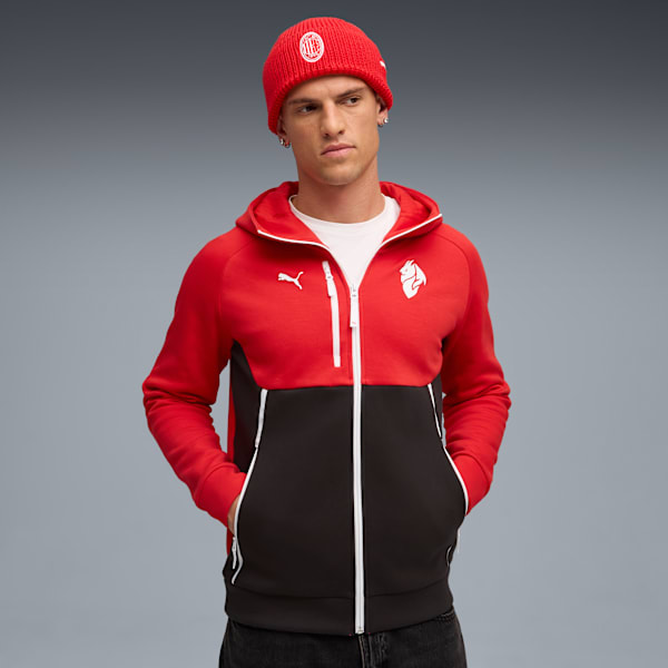 Campera con capucha AC Milan PUMATECH para hombre, For All Time Red-PUMA White, large-ARG