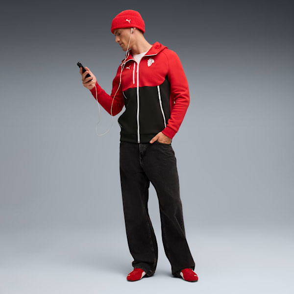 Campera con capucha AC Milan PUMATECH para hombre, For All Time Red-PUMA White, large-ARG