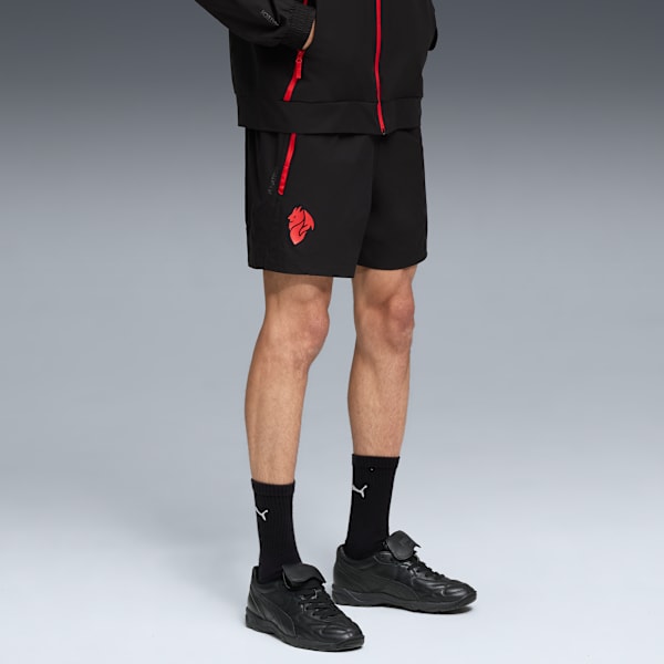 Shorts holgados AC Milan PUMATECH para hombre, PUMA Black-For All Time Red, large-ARG