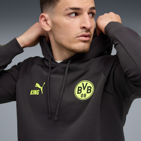 Buzo con capucha Borussia Dortmund KING para hombre, Flat Dark Gray-Yellow Alert, large-ARG
