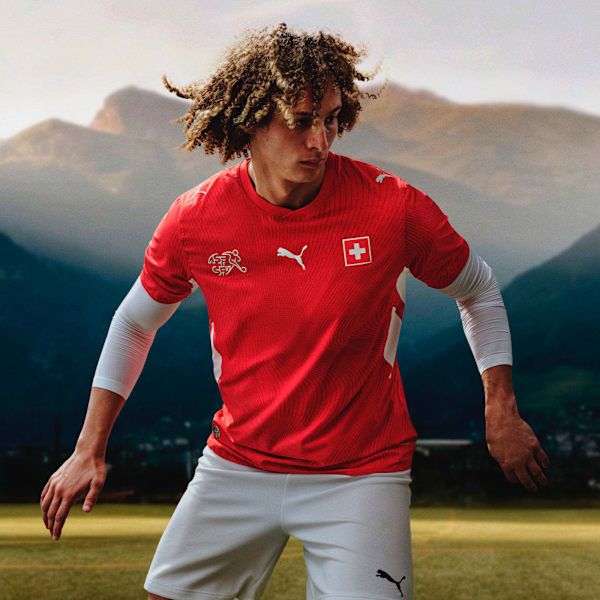 Jersey Replica Home de Suiza 2026 para hombre, PUMA Red-PUMA White, large-MEX