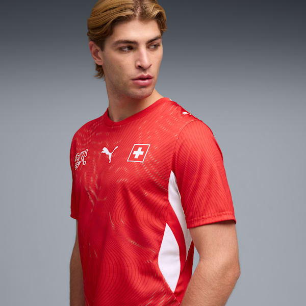 Jersey Replica Home de Suiza 2026 para hombre, PUMA Red-PUMA White, large-MEX