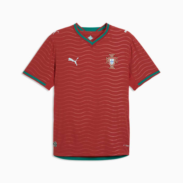 Jersey Home Authentic de Portugal 2026 para hombre, Club Red-Green Lagoon, large-MEX