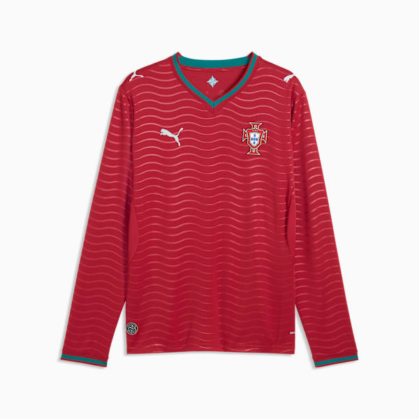 Jersey Replica Home de manga larga Portugal 2026 para hombre, Club Red-Green Lagoon, large-MEX