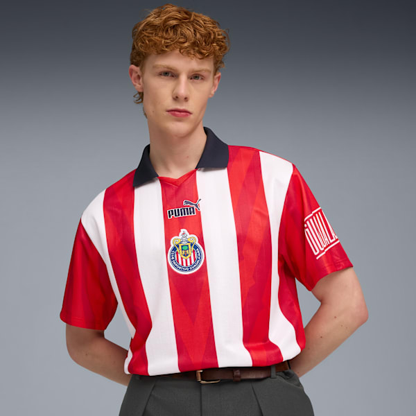 Jersey CD Guadalajara Retro STRT Hombre, PUMA Red-PUMA White, large-MEX