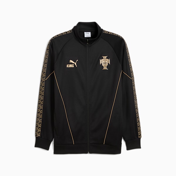 Campera Portugal KING Anthem edición especial Eusébio para hombre, PUMA Black-PUMA Gold, large-ARG