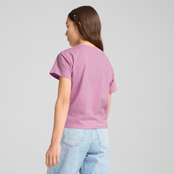 Essentials+ Logo Knotted Tee Youth, Mauved Out, large-ZAF