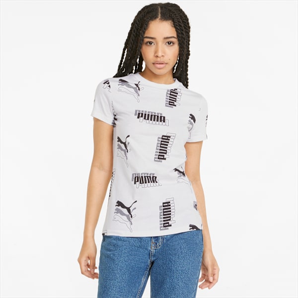 Power Women's Tee, Puma White, large-ZAF