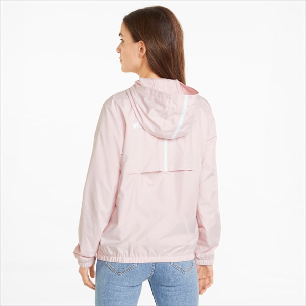 Essentials Solid Windbreaker Jacket Women, Chalk Pink, large-ZAF