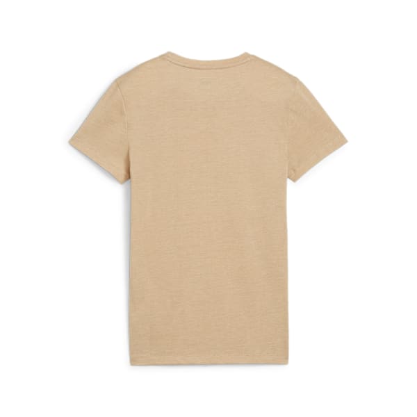 Remera Essentials Logo jaspeada para mujer, Prairie Tan, large-ARG