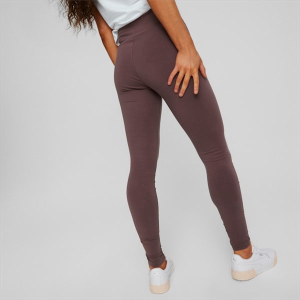 HER High Waist Women's Leggings, Dusty Plum, large-MEX