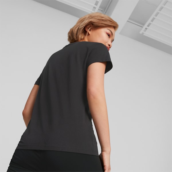 Playera mujer Essentials+, Puma Black-silver metallic, large-MEX